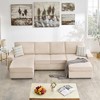 ODK Modular Sectionla Sofa, U-Shaped Couch, Modern Convertible Deep Seat Sofa, Comfy Cloud Sleeper Sofa Couch for Living Room, Office - 4 of 4
