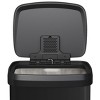 Stainless Steel Trash Can with Lid, Large Garbage Can for Kitchen, Step-on Kitchen Metal Trash Bin with Liner Rim & Rear Handle - 4 of 4
