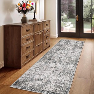 Large Boho Area Rug Soft Farmhouse Indoor Floor Carpet Washable Traditional Rugs for Bedroom Dining Room - 1 of 4