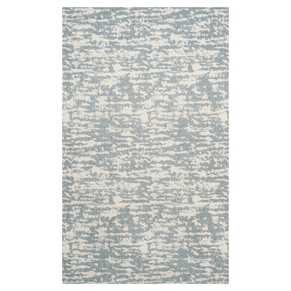 Blue/Ivory Spacedye Design Woven Area Rug 5'X8' - Safavieh
