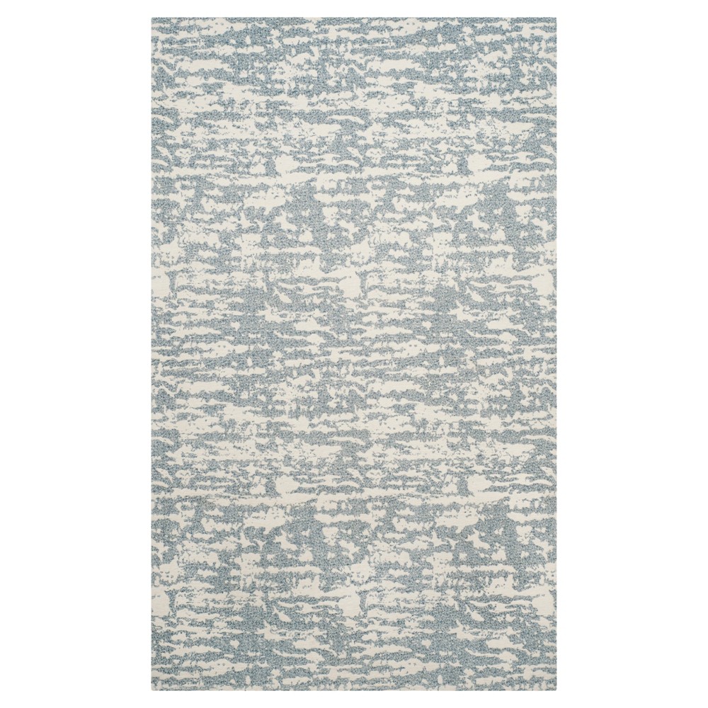 Blue/Ivory Spacedye Design Woven Area Rug 5'X8' - Safavieh