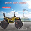24V Kids 4WD Electric Ride-on ATV Car with Full Metal Suspension & EVA Tires | Includes Bluetooth Music & Remote Control - 4 of 4