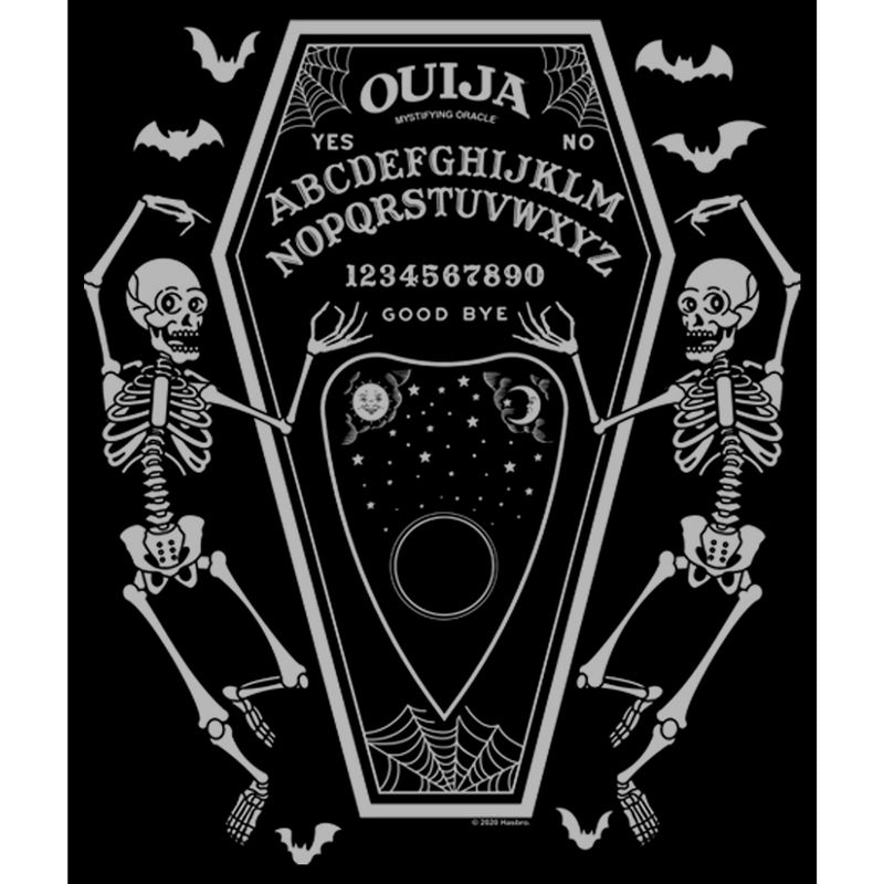 Juniors Womens Ouija Halloween Coffin T-Shirt, 2 of 5