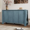 Modular 4-Door Sideboard Buffet Cabinet with Adjustable Shelves, Modern Storage Cabinet for Dining Room, Kitchen, or Living Room-Tanpinhause - 2 of 4