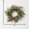 Sullivans Leafy Blush Berry Wreath - 3 of 3