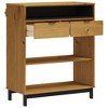 vidaXL Bar Table FLAM 36.2 in.x17.7 in.x43.3 in. Solid Wood Pine - 4 of 4