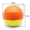 Slickblue Women’s High Polished Stainless Steel Ring, Multicolor Orange & Yellow, Fashion Band, Sizes 5-10 - 2 of 4