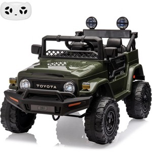 12V Ride on Car for Kids, Licensed Toyota Ride on Truck, Battery Powered Electric Kids Car with Remote Control, Music, LED Lights - 1 of 4