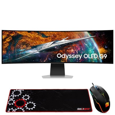 Samsung 57" Odyssey Neo G9 Dual 4K Mini-LED Curved Gaming Monitor + Mouse and Pad