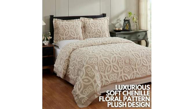 Eden Comforter 100% Cotton Tufted Chenille Comforter Set - Better Trends, 2 of 8, play video