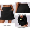 FIONECA Skorts for Woman High Waisted Tennis Skirt UPF 50+ Athletic Skort Skirts with 4 Pockets Workout Pickleball - 3 of 4