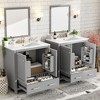CAVINAS Bathroom Vanity with Single Combination Under Counter Sink and Soft Closure,Bathroom Storage Cabinet with 2 Doors and a Drawer - 2 of 4