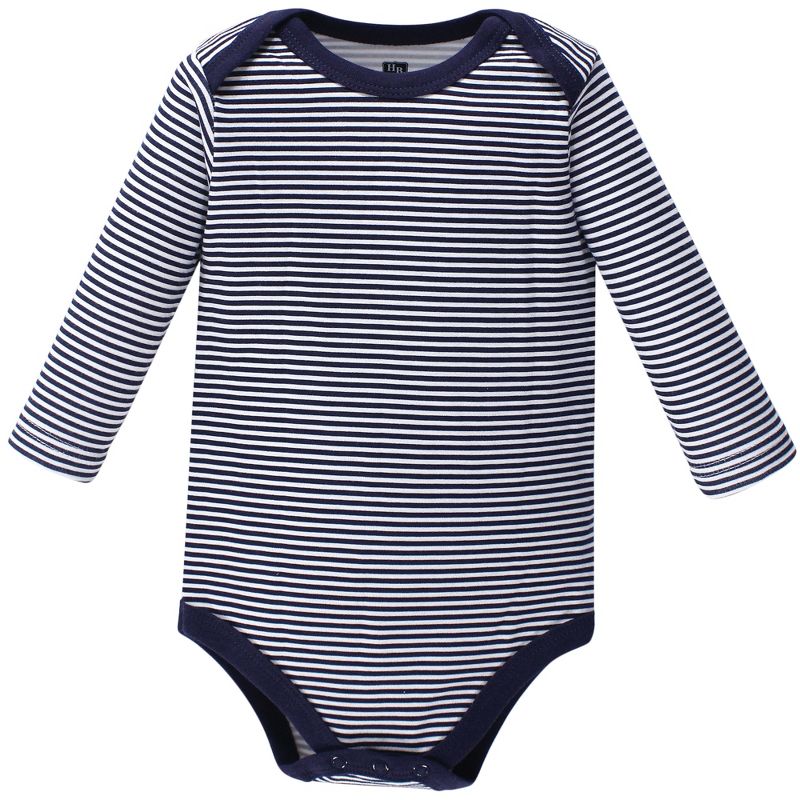 Hudson Baby Infant Boy Cotton Long-Sleeve Bodysuits 5pk, Mr Fox, 5 of 8