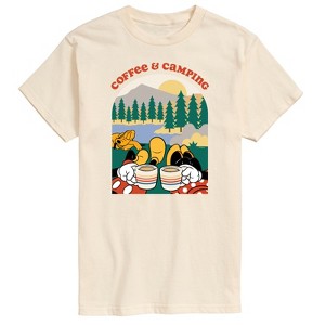 Men's - Disney - Coffee and Camping Short Sleeve Graphic T-Shirt - 1 of 4