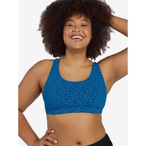Leading Lady Women's The Serena - Wireless Racerback Cotton Sports Bra (514) - 1 of 4