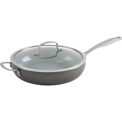Trudeau Pure Ceramic 12 Inch Covered Deep Fry Pan
