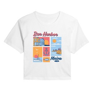 Women's - Instant Message - Bar Harbor Cropped Graphic T-Shirt - 1 of 4