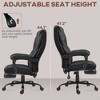 TiramisuBest Big and Tall Ergonomic Office Chair, Black Polyester, 264 lbs Capacity - 3 of 4