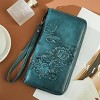BEAFUP Womens Wallet - RFID Embossed Vegan Leather Multi Card Slots Wallets,Large Capacity Wristlet Travel Purse for Women - 4 of 4