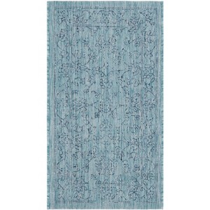 Courtyard CY8680 UV & Stain Resistant Non-Shedding Power Loomed Indoor/Outdoor Rugs - Safavieh - 1 of 4