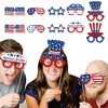 Big Dot of Happiness Stars & Stripes Glasses - Paper Card Stock Patriotic Party Photo Booth Props Kit - 10 Count - 2 of 4