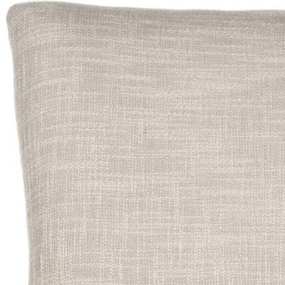 Gray Linen Upholstered Parsons Dining Chairs, Set of 2