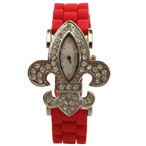 Olivia Pratt Rhinestones Silicone Women Watch - 1 of 4