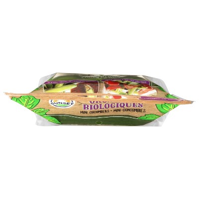 Fresh SUNSET Organic Mini Cucumbers - 1lb