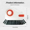 Hard Bristle Crevice Cleaning Brush with Scraper for Window Track, Shutters, Doors - 2-in-1 Heavy Duty Kitchen and Household Cleaning Tool Kit - 2 of 4