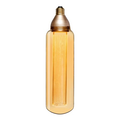 Next Glow T80 Tubular LED Light Bulb, 8W & Medium Screw (E26) - Amber