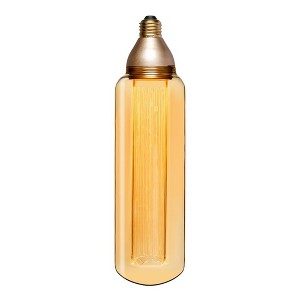 Next Glow T80 Tubular LED Light Bulb, 8W & Medium Screw (E26) - Amber - 1 of 4