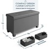 Nestl Storage Ottoman Bench with Storage Bins, Rectangular Storage Bench - 3 of 4