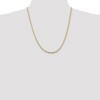 Black Bow Jewelry 3mm, 10k Yellow Gold, Concave Figaro Chain Necklace - 2 of 4