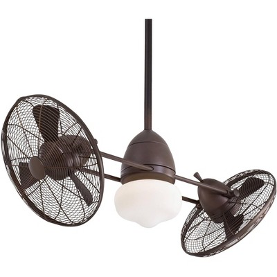 42" Minka Aire Gyro Wet Oil Rubbed Bronze Twin Caged Ceiling Fan