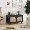 FURNIinspire Pet Crates and Houses, Hidden Cat Crates with Storage Removable Scratcher, Modern Pet Crates for Home, Black, 31.5"*19.7"*19.7" - 2 of 4