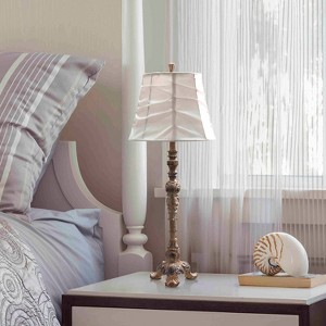 Lalia Home 31" Tall Vintage Embellished Table Lamp with Ruffled Cream Shade - 1 of 4