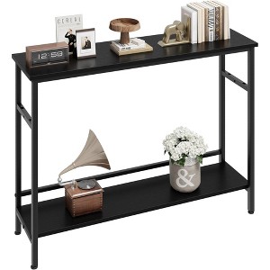 Whizmax 2 Tier Entryway Table, Console Tables with Storage, Sofa Table with Adjustable Shelf for Entryway, Living Room, Hallway, Bedroom - 1 of 4