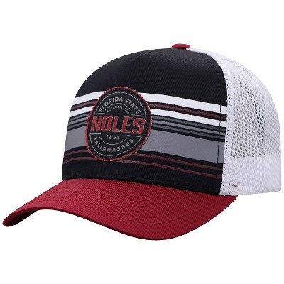 NCAA Florida State Seminoles Men's Vista Black with Hard Mesh Snapback Hat