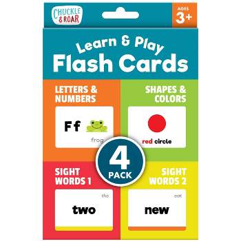 Chuckle & Roar Learn & Play Flash Cards - 4pk