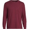 Lands' End Men's Super-T Long Sleeve T-Shirt with Pocket - 3 of 4