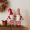 Melrose Plush Standing Holiday Elf Decor (Set of 2) - 2 of 3
