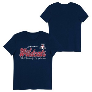 NCAA Arizona Wildcats Girls' Crew Neck T-Shirt - 1 of 3