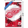 Trends International NHL Detroit Red Wings - Maximalist Logo 23 Framed Wall Poster Prints - 3 of 4