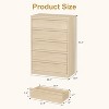 Jojoka 5 Drawer Dresser for Bedroom, Modern 5 Chest of Drawers Tall with Large Drawers Storage - 2 of 4