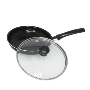 IMUSA Ceramic Mini Egg Pan with Handle Black: Small Nonstick Frying Pan, Aluminum, Hand Wash, Electric & Gas Compatible - 1 of 4