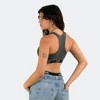 Woxer | Supportive, Ultra-Soft, Smooth & Lightweight | Women's Boss Bralette Charcoal Heather 2XL - 3 of 4