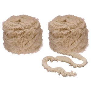Unique Bargains Craft Kits for Blanket Scarf Hat Faux Fur Chunky Yarn 70 Yards 2 Skeins - 1 of 4
