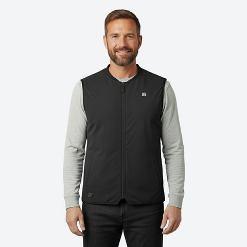 MOBILE WARMING Mens Peak Heated Soft Shell Vest Large Black
