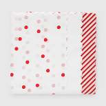 25ct Scalloped Gift Tissue Paper White/Red - Sugar Paper™ + Target
