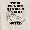 Boys' - Garfield - Your Opinion Has Been Duly Noted Graphic Long Sleeve Fleece Sweatshirt - 2 of 4